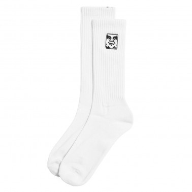 OBEY ICON FACE SOCKS 100260193-WHT White