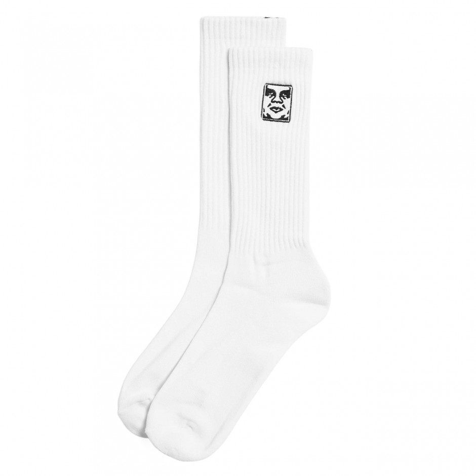 OBEY ICON FACE SOCKS 100260193-WHT White
