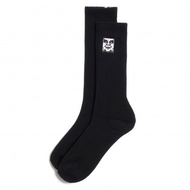 OBEY ICON FACE SOCKS 100260193-BLK Black