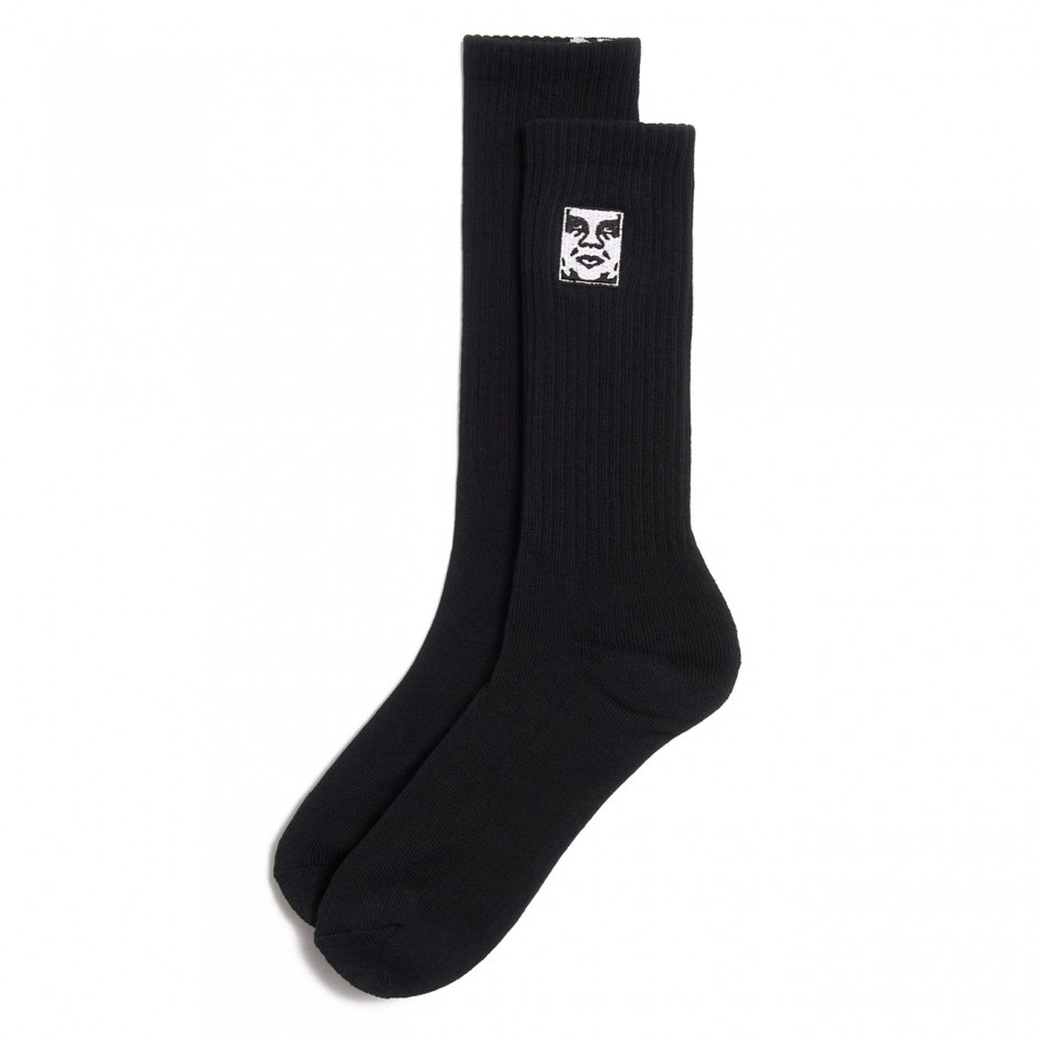 OBEY ICON FACE SOCKS 100260193-BLK Black