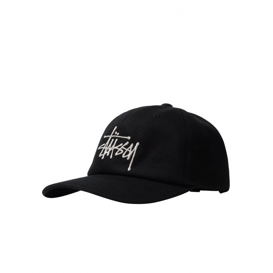 STUSSY BIG LOGO TWILL LOW PRO CAP 131977-BLACK Μαύρο