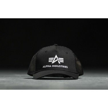 ALPHA INDUSTRIES BASIC TRUCKER CAP 186902-03 Black