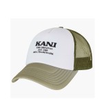 KARL KANI RETRO OS LOGO TRUCKER CAP KA241-014-2-GREEN OLIVE