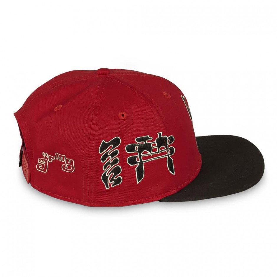 GRIMEY TUSKER TEMPLE BICOLOR SNAPBACK CAP GRC354-RED Red