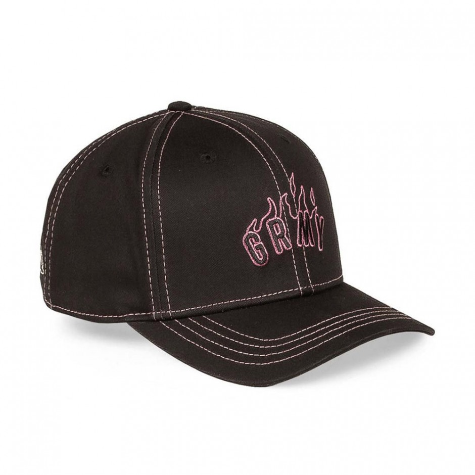 GRIMEY MELTED STONE CURVED VISOR SNAPBACK CAP GRCC355-BLK Black