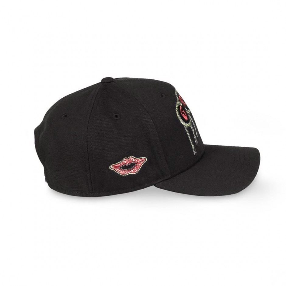 GRIMEY SUPASTAR  CURVED VISOR SNAPBACK CAP GRCC371-BLK Black