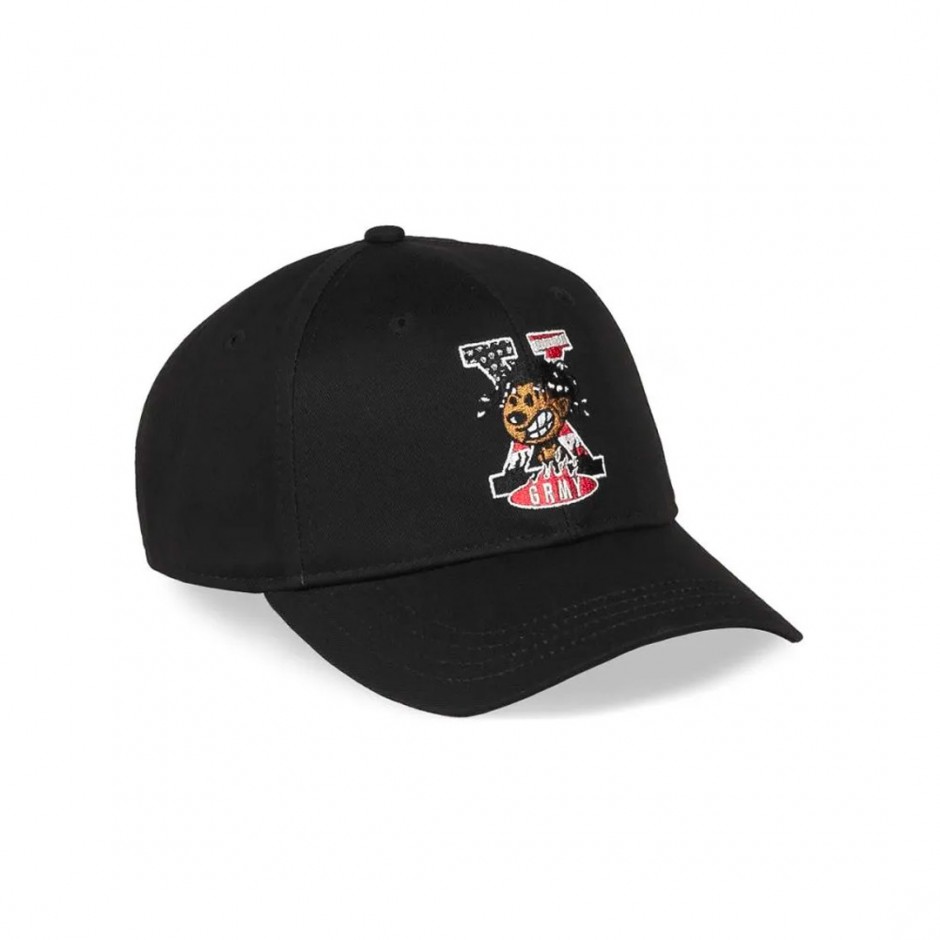 GRIMEY VOODOO CHILD CURVED VISOR CAP GRCV382-BLK Black
