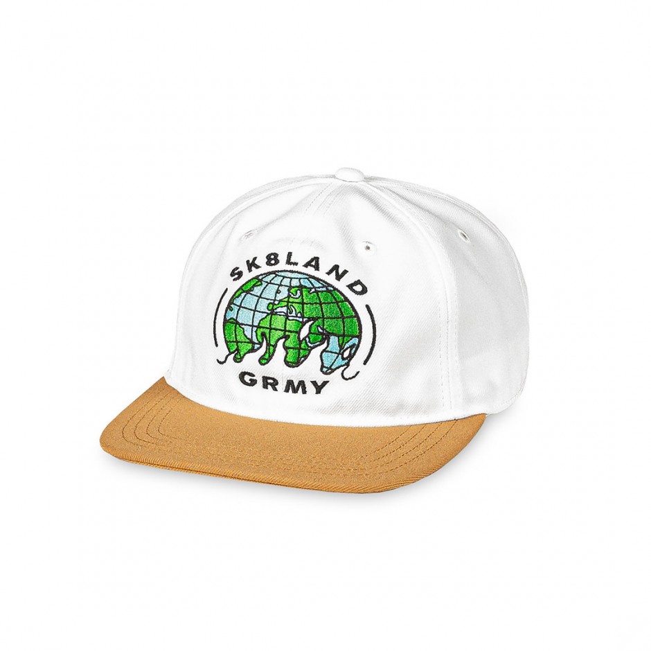 GRIMEY X SK8LAND UNSTRUCTURED CAP GRUC394-OWHT Ecru