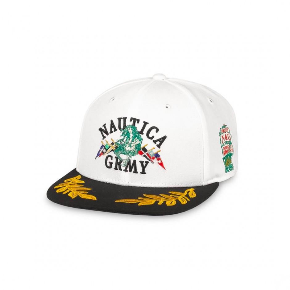GRIMEY MIGHTY HARMONIST NAUTICA X GRMY SNAPBACK CAP GRC370-WHT White