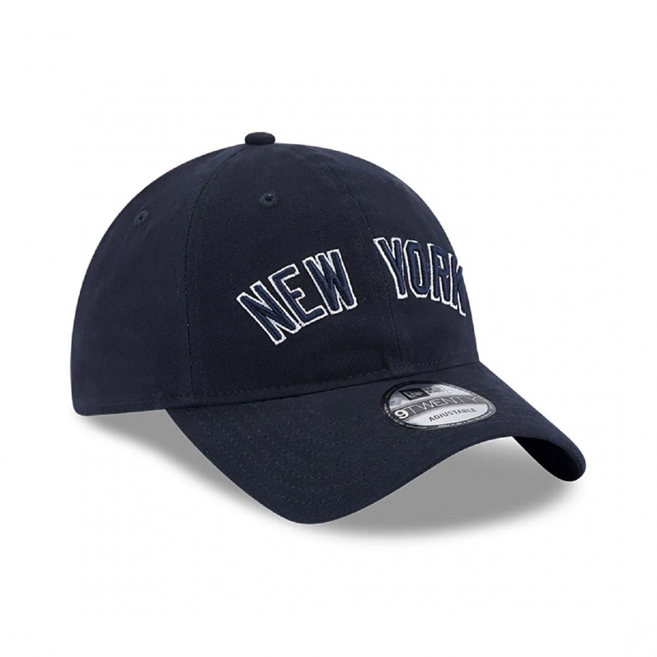 NEW ERA NEW YORK YANKEES TEAM SCRIPT 9TWENTY ADJUSTABLE CAP Μπλε