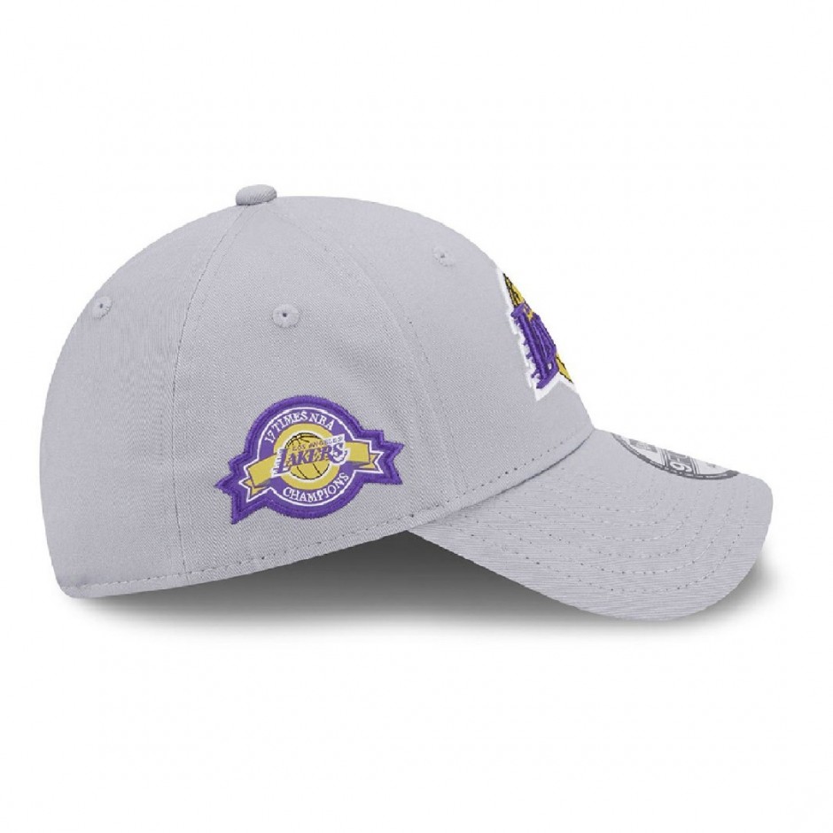 NEW ERA TEAM SIDE PATCH 9FORTY LOS ANGELES LAKERS Γκρί