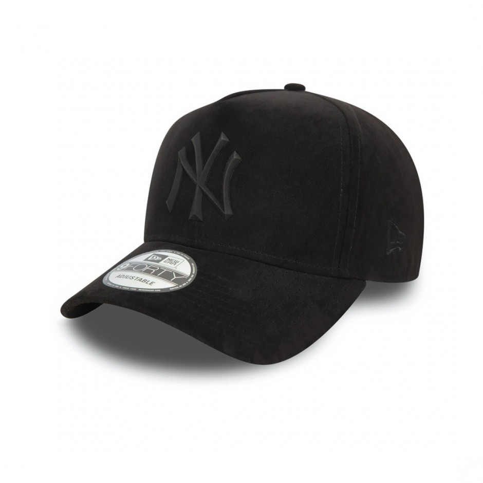 Καπέλο Μαύρο - New Era New York Yankees MLB Faux Suede 9FORTY E-Frame