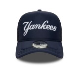 Καπέλο Μπλε - New Era New York Yankees MLB Script Navy 9FORTY A-Frame Εικόνα 1