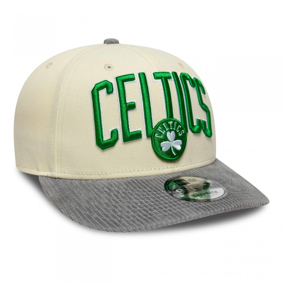 Καπέλο Μπεζ - New Era Boston Celtics NBA Cord Visor Cream 9FIFTY