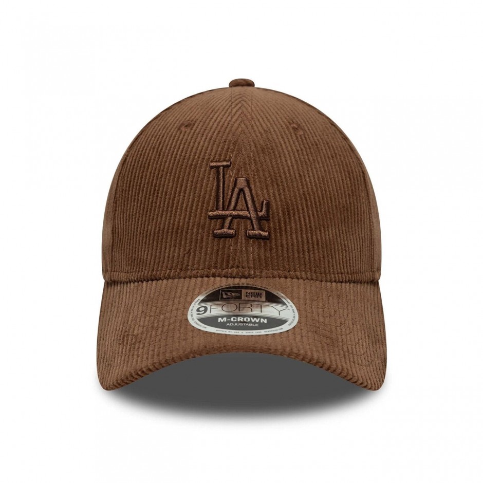 Καπέλο Καφέ - New Era LA Dodgers MLB Cord Brown 9FORTY M-Crown