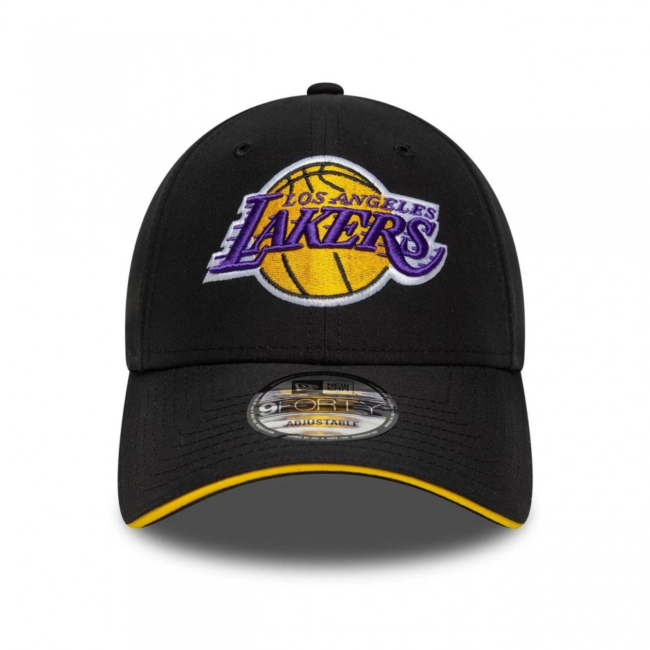 Καπέλο Μαύρο - New Era LA Lakers NBA Microfibre Black 9FORTY