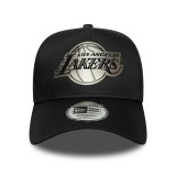 Καπέλο Μαύρο - New Era LA Lakers NBA Metallic Black 9FORTY E-Frame Εικόνα 1