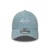 Καπέλο Μπλε - New Era Denim Pastel Blue 9FORTY Εικόνα 1