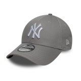 Καπέλο Γκρι - New Era New York Yankees MLB Side Patch Grey 9FORTY Εικόνα 