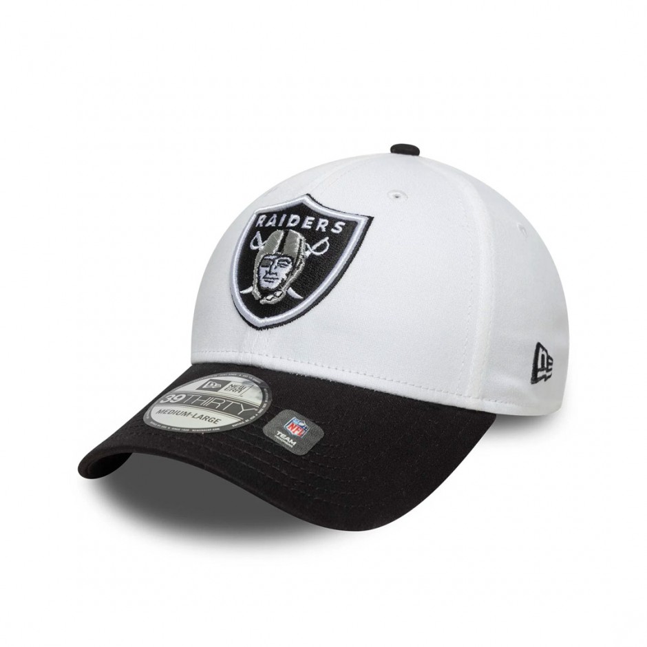 Καπέλο Λευκό - New Era Las Vegas Raiders NFL Team Logo White 39THIRTY