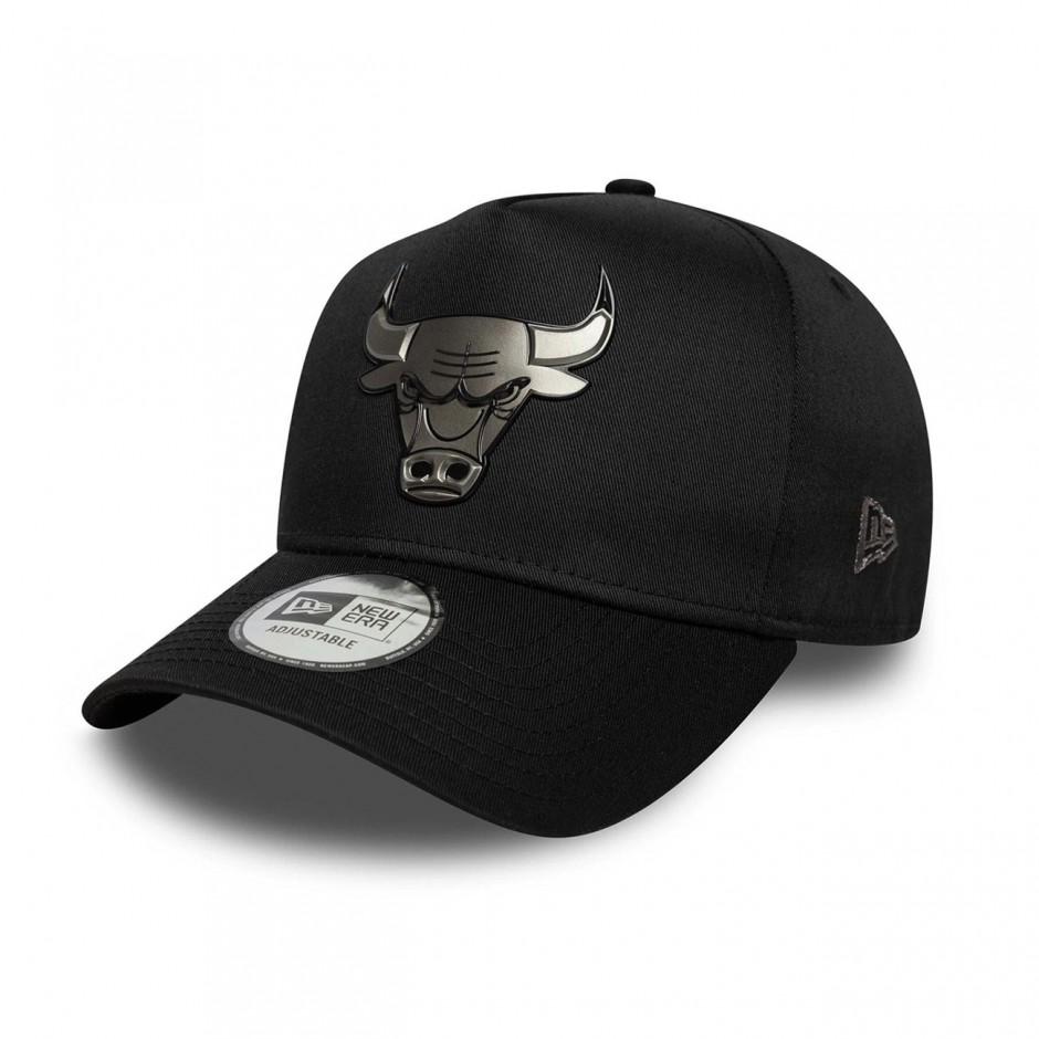 Καπέλο Μαύρο - New Era Chicago Bulls NBA Metallic Black 9FORTY E-Frame