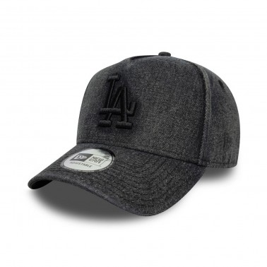 Καπέλο Μαύρο - New Era LA Dodgers MLB Denim Black 9FORTY E-Frame