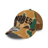 Cap Beige - New Era San Diego Padres MLB Wordmark Camo 9FORTY M-Crown Image 