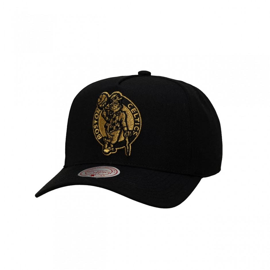 MITCHELL & NESS NBA BLACK AND GOLD PRO SNAPBACK BOSTON CELTICS HP18926-BCEBLCK-BLACK Black
