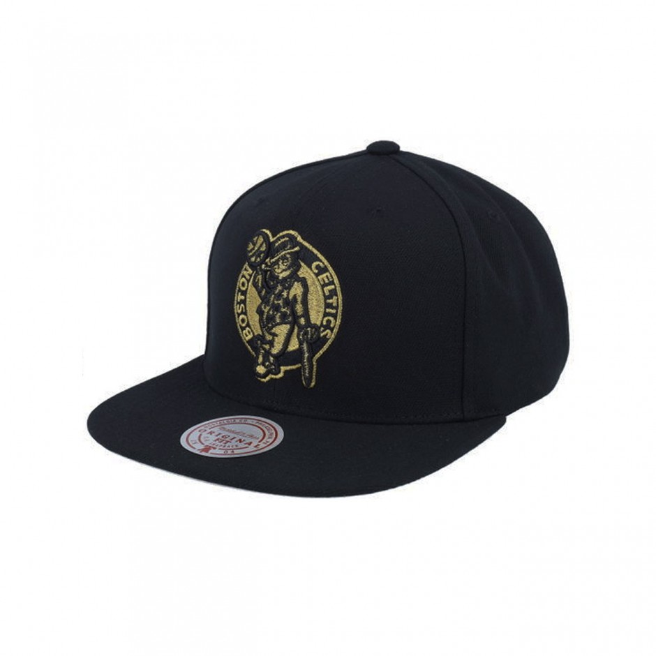 MITCHELL & NESS NBA BLACK AND GOLD PRO SNAPBACK BOSTON CELTICS HP18926-BCEBLCK-BLACK Black