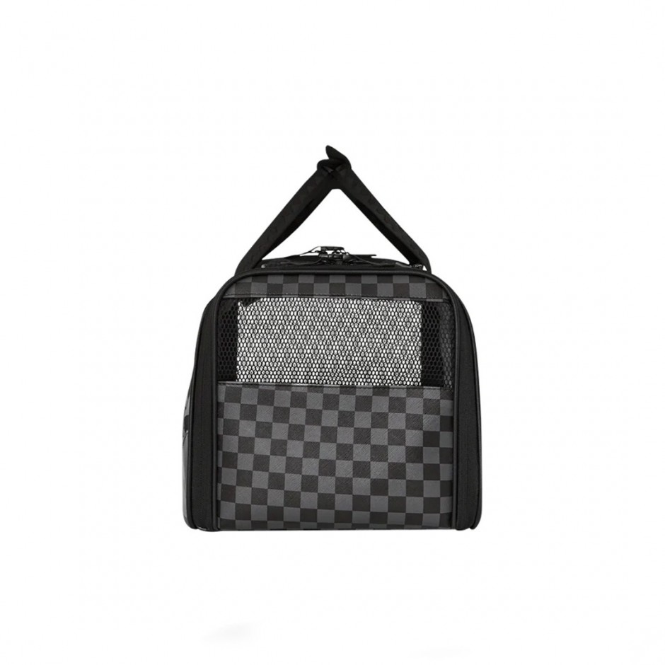 SPRAYGROUND SPLIT UP CAMO TEAR: LARGE PET CARRIER D6578 Black