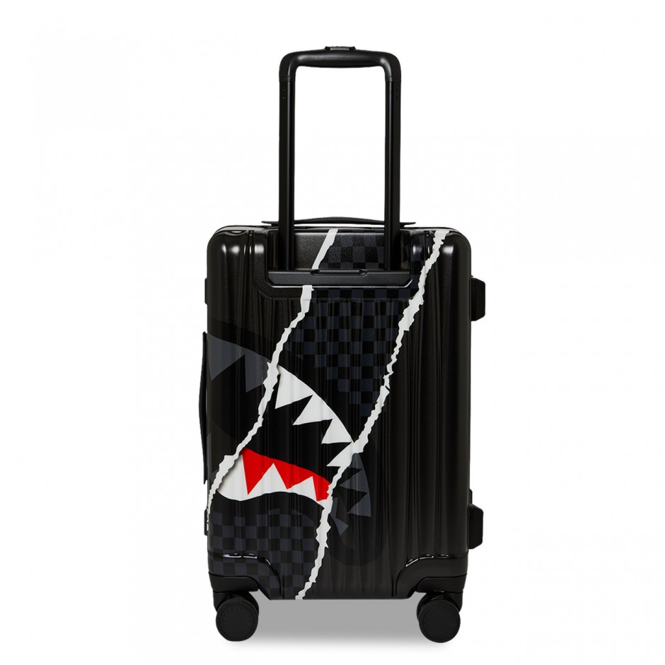 Βαλίτσα Πολύχρωμη - Sprayground Center Rip Revealing Gray Check Carry-On Luggage 