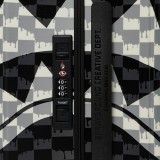 Βαλίτσα Μαύρη - Sprayground Black And White Drip Check Shark Carry-On Luggage Εικόνα 2