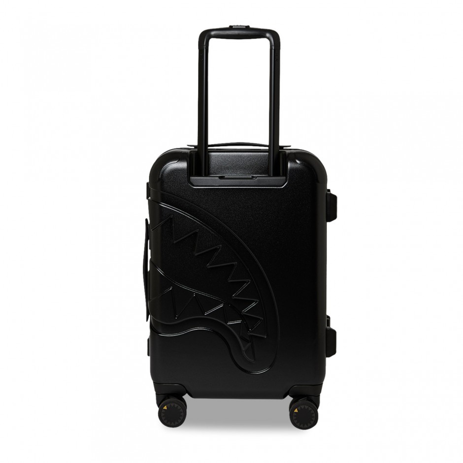 Βαλίτσα Μαύρη - Sprayground Blacked Out Embossed Gold Tooth Carry-On Luggage