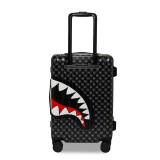 Βαλίτσα Γκρι - Sprayground Sharks In Paris WTF Bubbly Black Check Carry-On Luggage Εικόνα 0