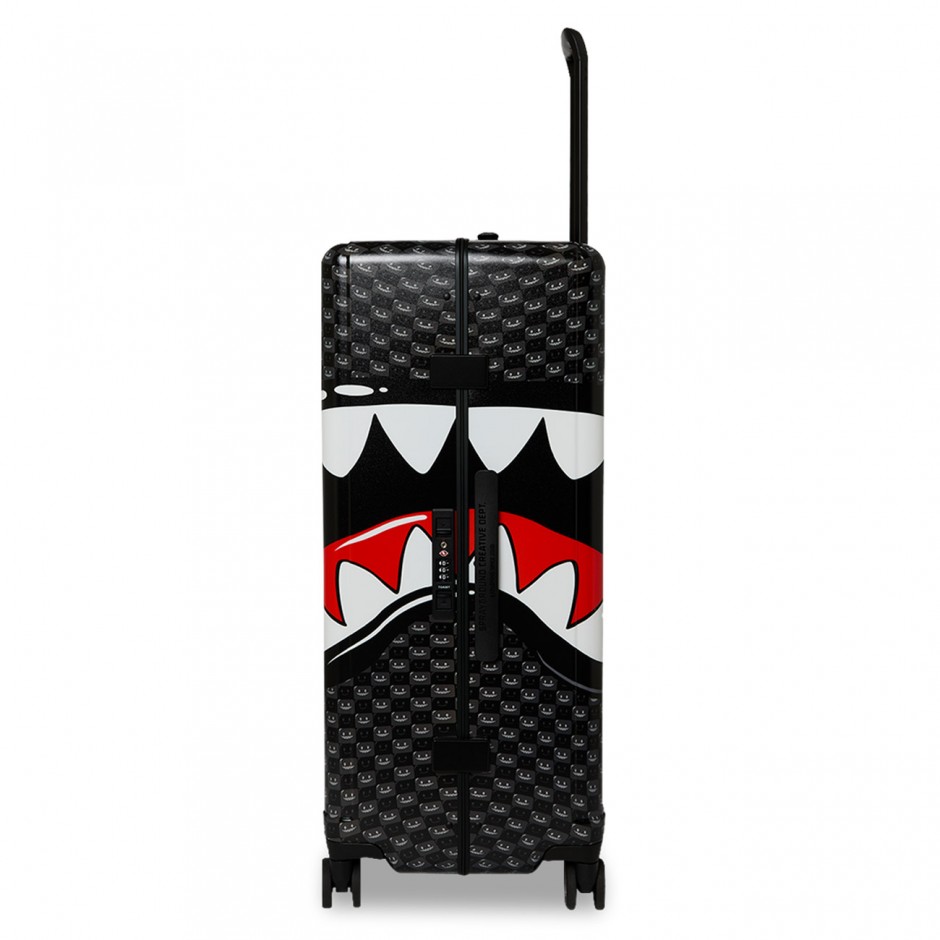 Βαλίτσα Γκρι - Sprayground Sharks In Paris WTF Bubbly Black Check Full-Size