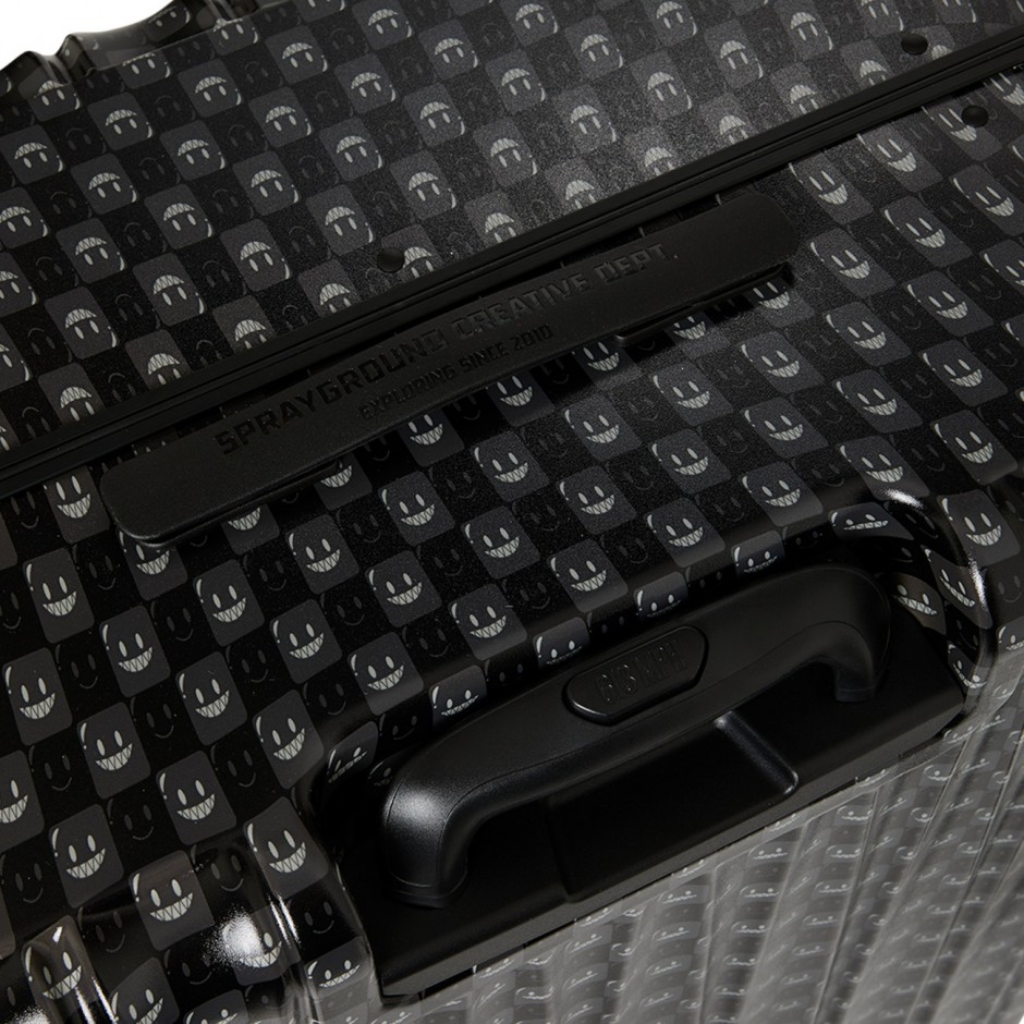 Βαλίτσα Γκρι - Sprayground Sharks In Paris WTF Bubbly Black Check Full-Size