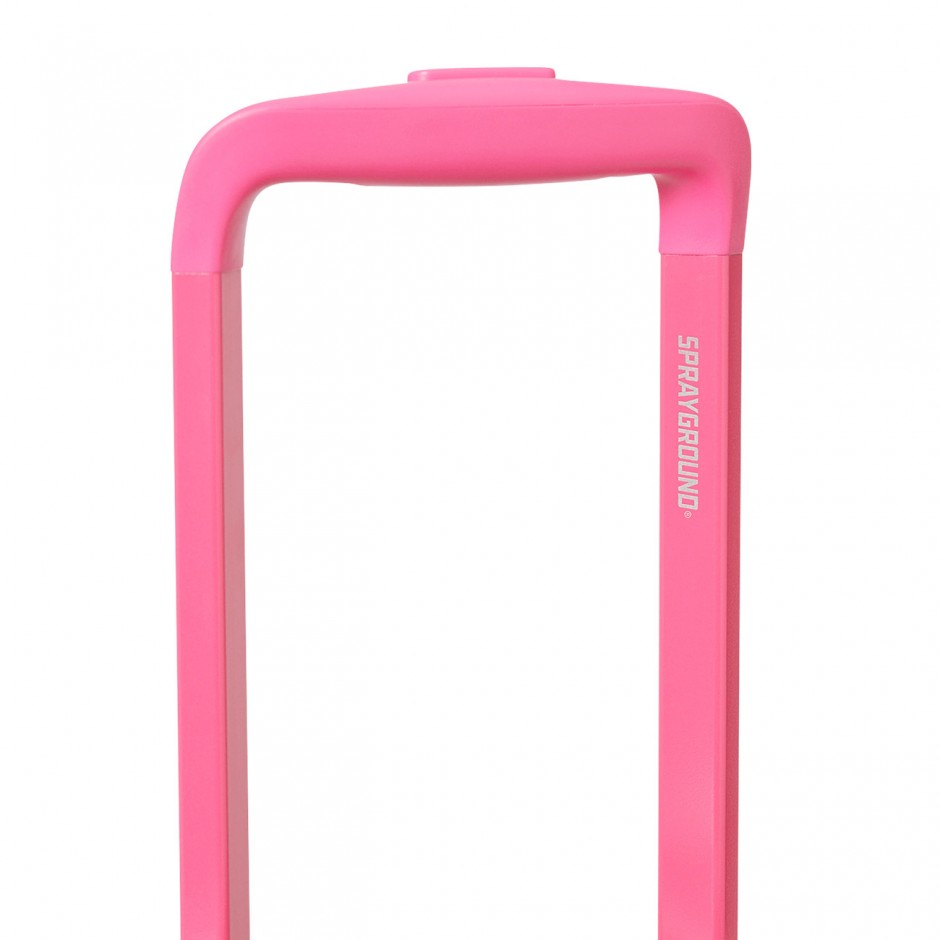 Βαλίτσα Ροζ - Sprayground Pink New Check Faces Carry-On Luggage 