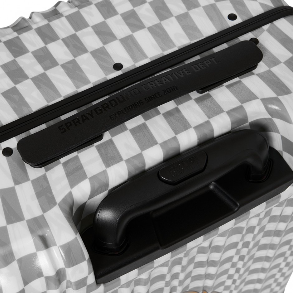 Βαλίτσα Πολύχρωμη - Sprayground Embossed Cream Check Carry-On Luggage