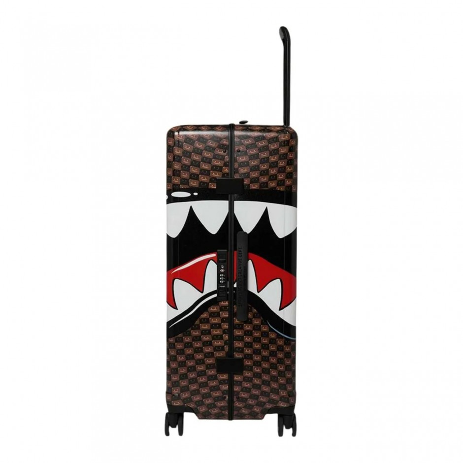 Βαλίτσα Καφέ - Sprayground Sharks In Paris WTF Bubble Brown Check Full-Size