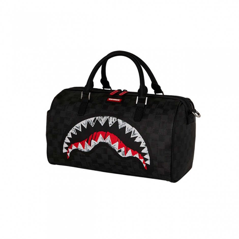 Τσάντα Ώμου Μαύρη - Sprayground Scribble Shark Mini Duffle