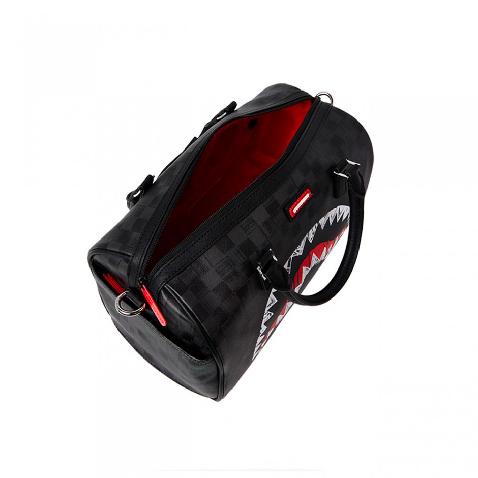 Τσάντα Ώμου Μαύρη - Sprayground Scribble Shark Mini Duffle