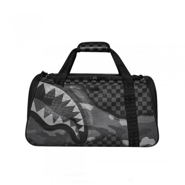 SPRAYGROUND SPLIT UP CAMO TEAR: LARGE PET CARRIER D6578 Black