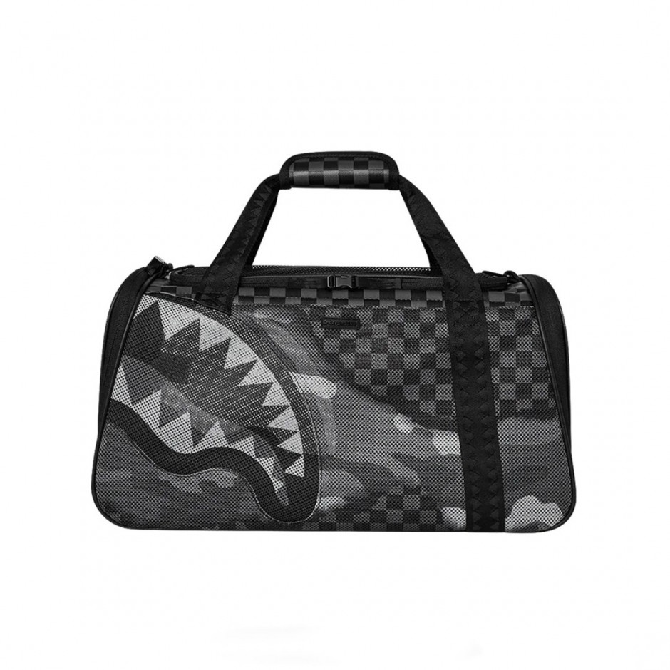 SPRAYGROUND SPLIT UP CAMO TEAR: LARGE PET CARRIER D6578 Black