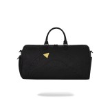 Duffle Bag Black - Sprayground Blacked Out Embossed Gold Tooth Duffle Image 
