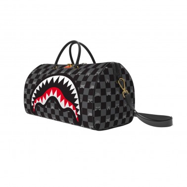 Τσάντα Ώμου Μαύρη - Sprayground Peeking Character Check Mini Duffle