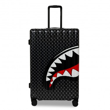 Βαλίτσα Γκρι - Sprayground Sharks In Paris WTF Bubbly Black Check Full-Size