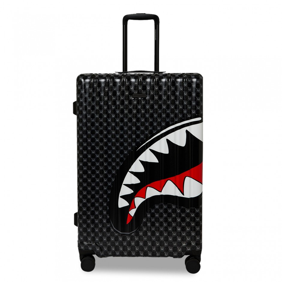 Βαλίτσα Γκρι - Sprayground Sharks In Paris WTF Bubbly Black Check Full-Size