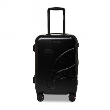 Βαλίτσα Μαύρη - Sprayground Blacked Out Embossed Gold Tooth Carry-On Luggage