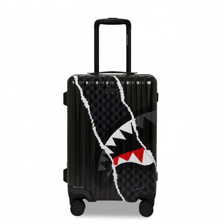 Βαλίτσα Πολύχρωμη - Sprayground Center Rip Revealing Gray Check Carry-On Luggage 