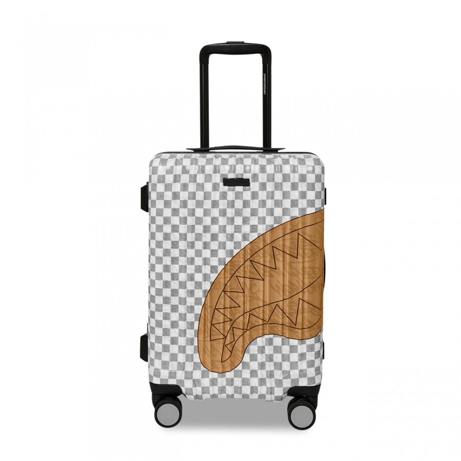 Βαλίτσα Πολύχρωμη - Sprayground Embossed Cream Check Carry-On Luggage
